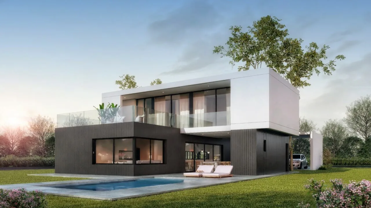 Casa construida por Aconif en barrio privado