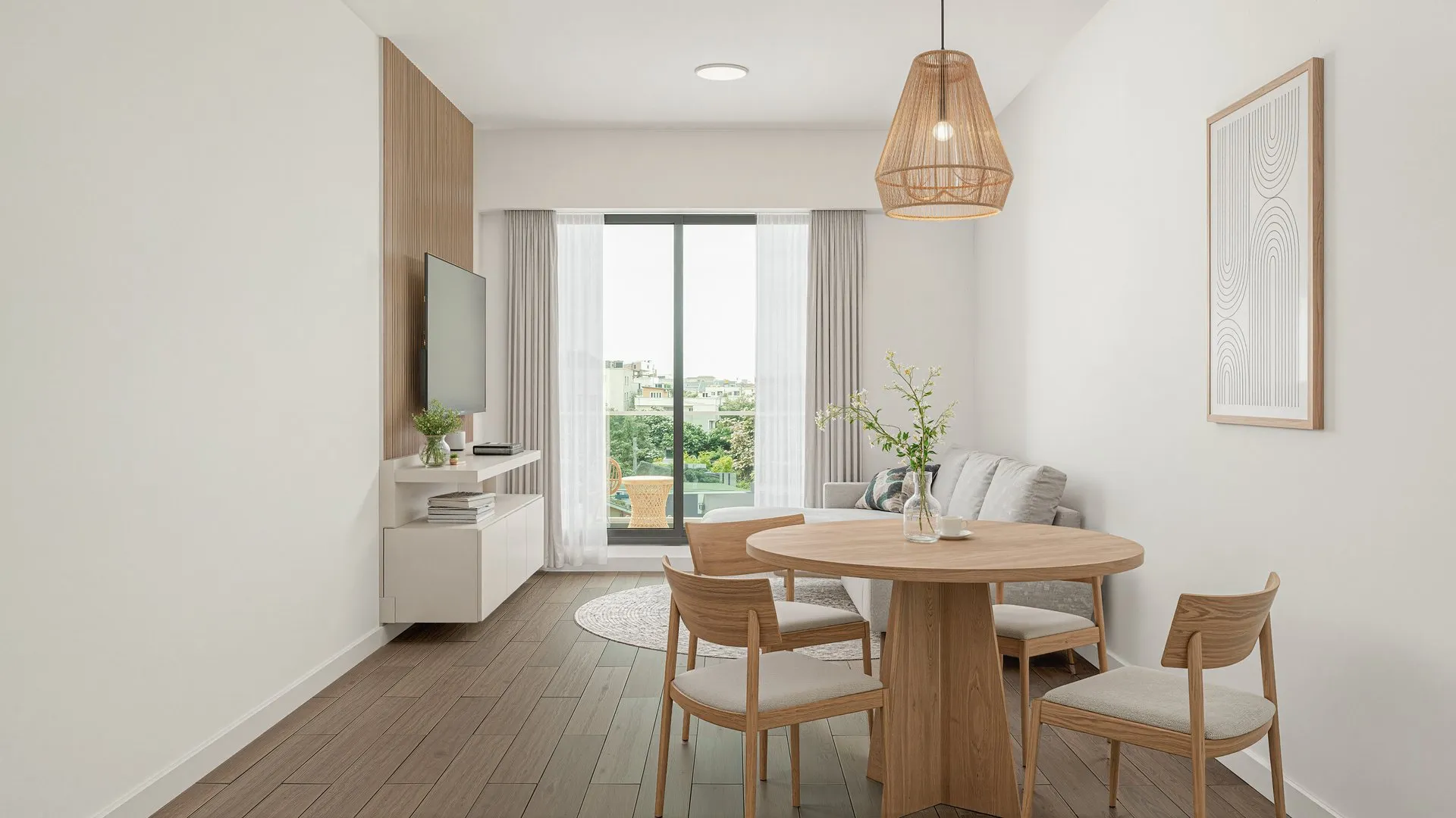 Living comedor de un 3 ambientes de Vita Pallares, Valentín Alsina